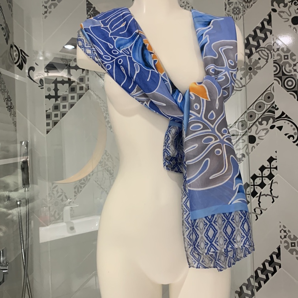 NWT🌺Oversized Pretty Persuasions Wrap/Summer Kimono in Tropical Plants P… - Picture 6 of 11